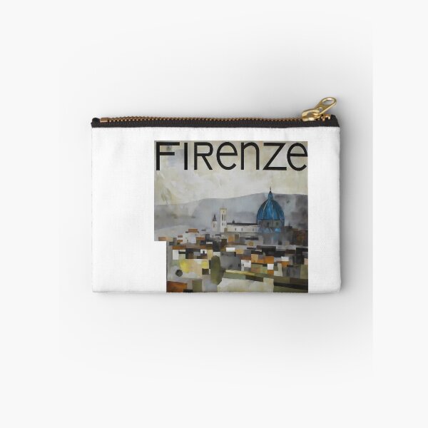 Item preview, Florence Cubism Art Print | Warm Terracotta Contemporary Italian Cityscape designed and sold by OzzFrequency.