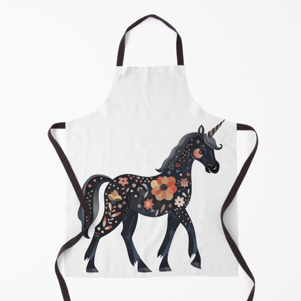 Item preview, Black Unicorn, Floral Unicorn designed and sold by xiao xuans.