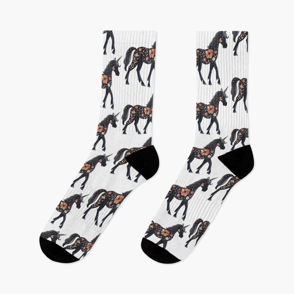 Item preview, Black Unicorn, Floral Unicorn designed and sold by xiao xuans.