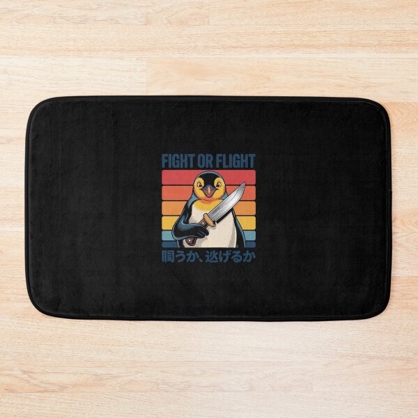Item preview, Funny Fight Or Flight Meme Penguin With Knife Vintage  designed and sold by RsFilsingerArt.