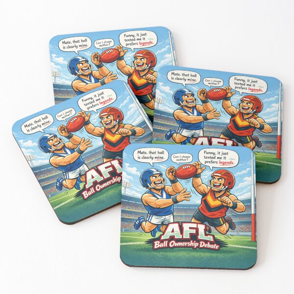 Item preview, AFL Ball Ownership Debate On the Field designed and sold by Maverickystore.
