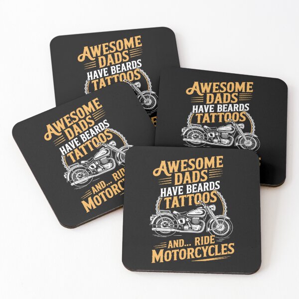 Item preview, Tattooed Dad Motorcycle Fathers Day Gift Funny Tattoo designed and sold by AsteriskDatBArt.