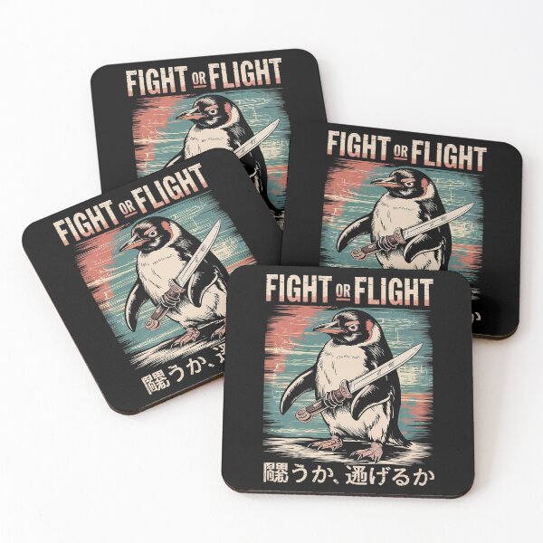 Item preview, Funny Fight Or Flight Meme Penguin With Knife1  designed and sold by RsFilsingerArt.