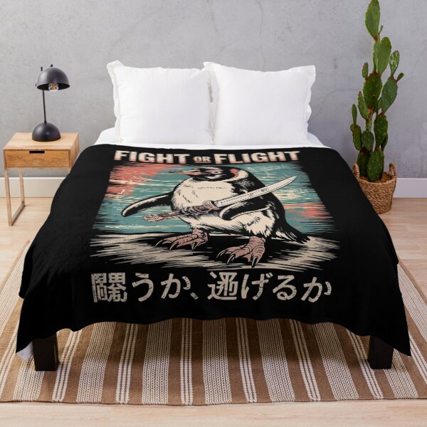Item preview, Funny Fight Or Flight Meme Penguin With Knife1  designed and sold by RsFilsingerArt.