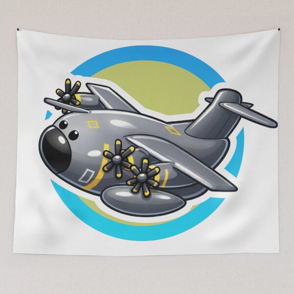 Item preview, A400M Atlas Style Turboprop Transport Cartoon designed and sold by Combat Skies.