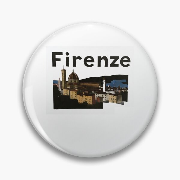 Item preview, Florence Sunset Cubism Art | Golden Hour Contemporary Italian Skyline Print designed and sold by OzzFrequency.