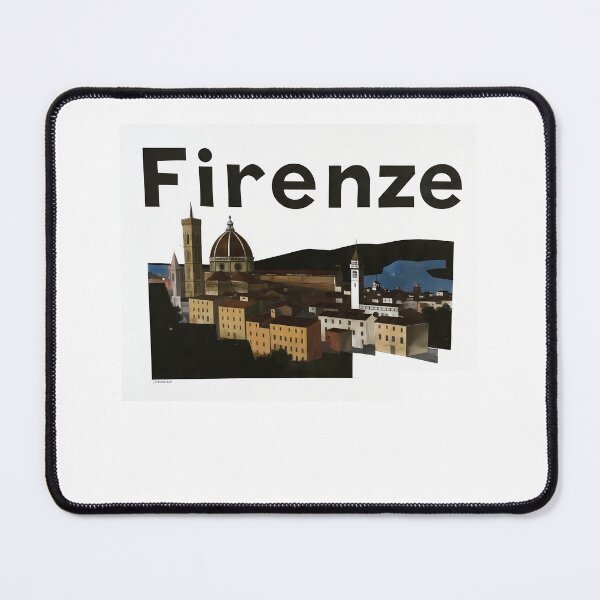 Item preview, Florence Sunset Cubism Art | Golden Hour Contemporary Italian Skyline Print designed and sold by OzzFrequency.