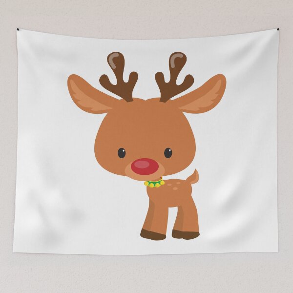 Item preview, Cute Red Nosed Reindeer Christmas Holiday designed and sold by The secret storage room.