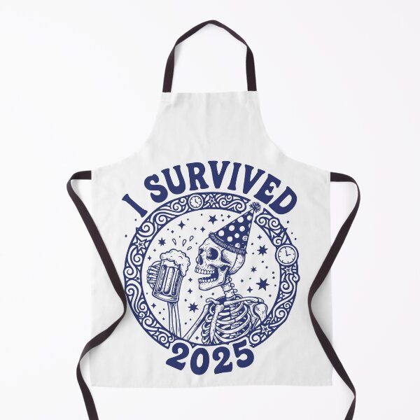 Item preview, I Survived 2025 Skeleton New Year's Eve designed and sold by LuminOrb.