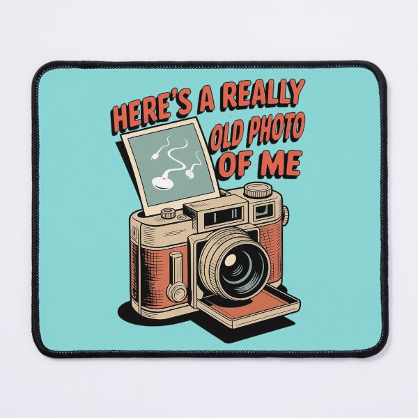 Item preview, Here's a really old photo of me – a funny meme illustration with a retro feel. designed and sold by Tomasz Siennicki.