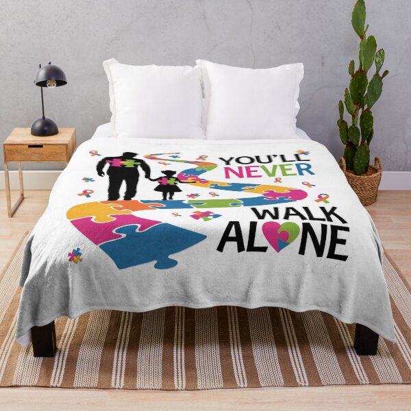 Item preview, You'll Never Walks Alone Father and Daughter Autism Autistic designed and sold by AsteriskDatBArt.