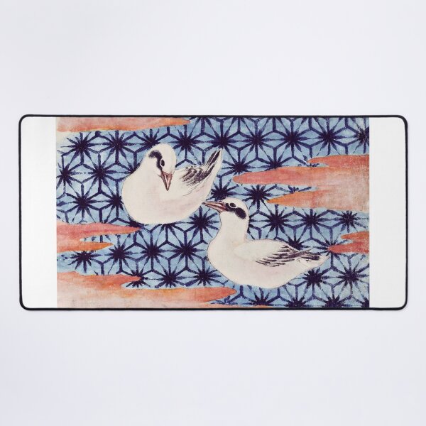 Item preview, Japanese White Birds and Geometric Pattern - Vintage Ukiyo-e Art designed and sold by Open Canvas.