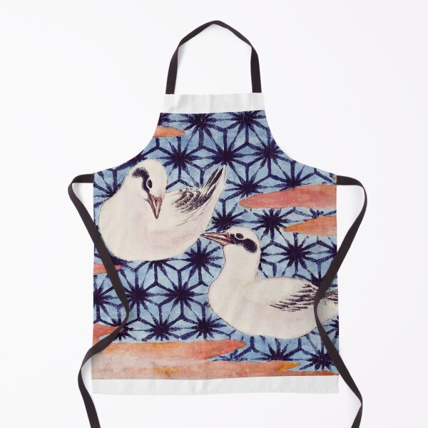 Item preview, Japanese White Birds and Geometric Pattern - Vintage Ukiyo-e Art designed and sold by Open Canvas.