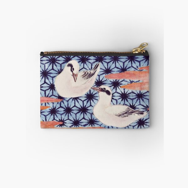 Item preview, Japanese White Birds and Geometric Pattern - Vintage Ukiyo-e Art designed and sold by Open Canvas.