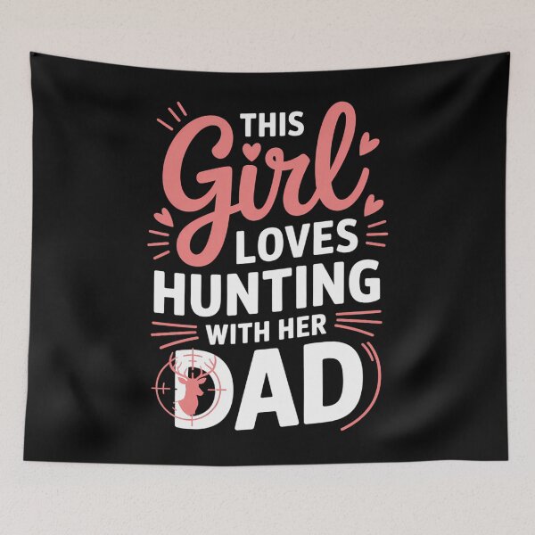 Item preview, Hunting Girl With Her Dad Father's Day designed and sold by AsteriskDatBArt.