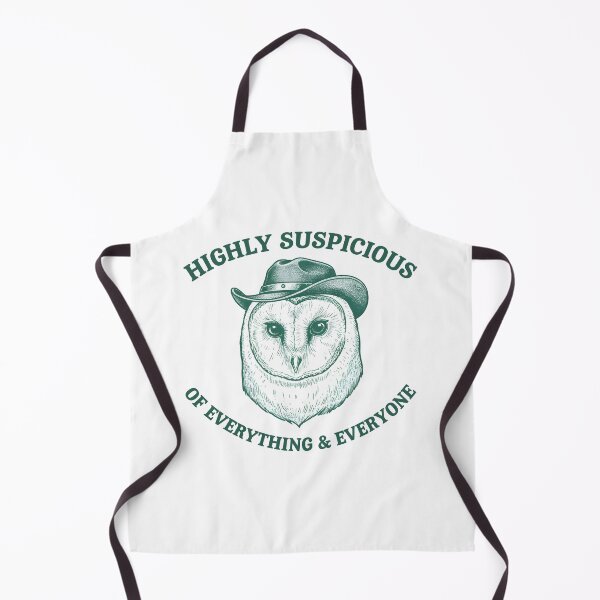 Item preview, Highly Suspicious Owl – Funny Vintage Animal Illustration designed and sold by Senkov.