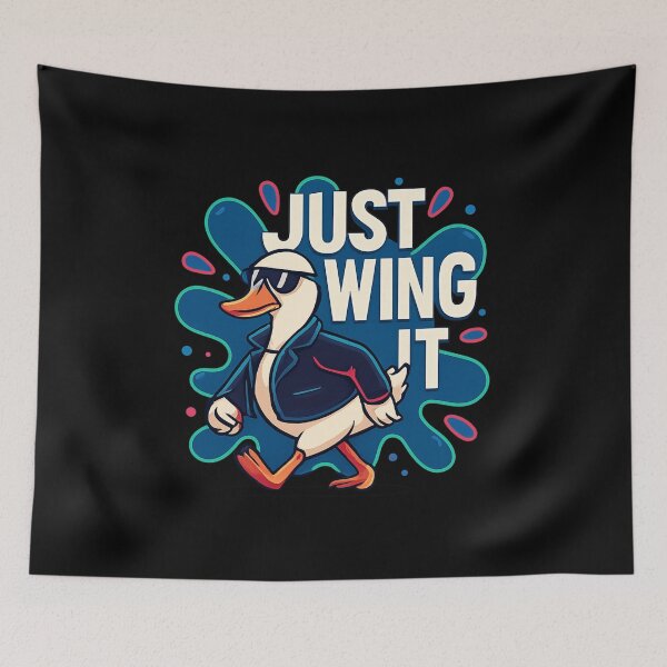 Item preview, Cool Duck in Leather Jacket - Just Wing It designed and sold by MKreative Studio.