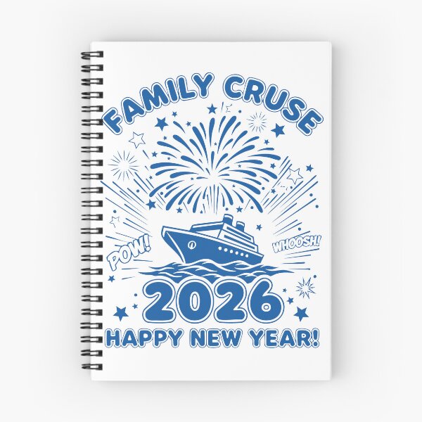 Item preview, Family Cruise 2026 Happy New Year Fireworks designed and sold by LuminOrb.