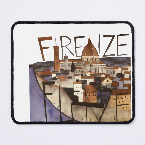Item preview, Colorful Florence Cubism Print | Vibrant Contemporary Geometric Italian Art designed and sold by OzzFrequency.