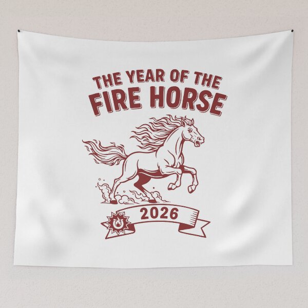 Item preview, The Year Of The Fire Horse 2026 Celebration designed and sold by LuminOrb.