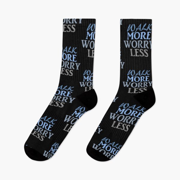 Item preview, Walk More Worry Less Typography designed and sold by erebouyix.