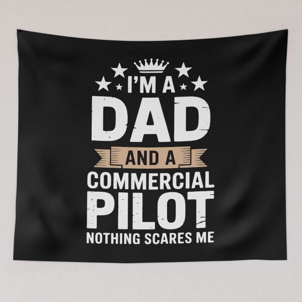 Item preview, Dad Commercial Pilot Father's Day designed and sold by AsteriskDatBArt.