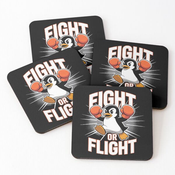 Item preview, Funny Penguin Pun Fight Or Flight Meme Box Fight Or Flight  designed and sold by RsFilsingerArt.