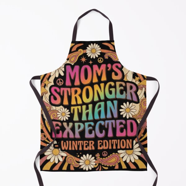 Item preview, Mom's Stronger Than Expected Winter Edition Groovy Retro 70s Rainbow designed and sold by anass002.