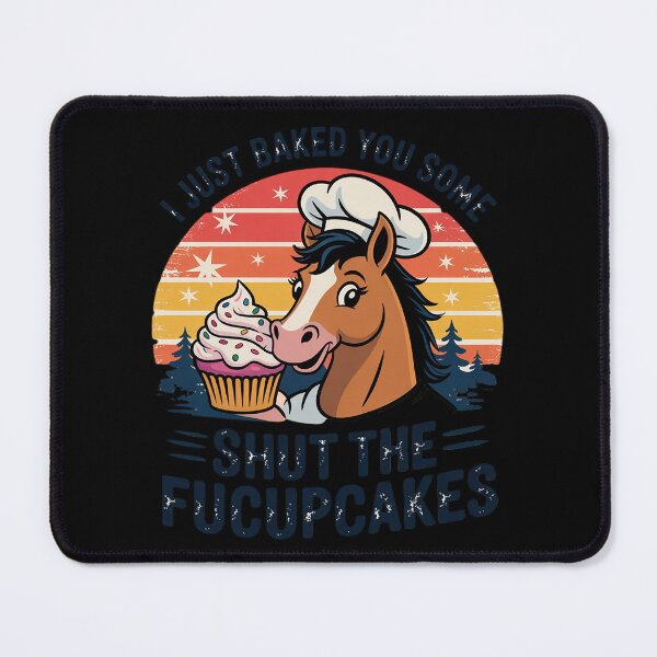 Item preview, I Just Baked You Some Shut The Fucupcake Horse Chef Cake  designed and sold by VerseFarm.