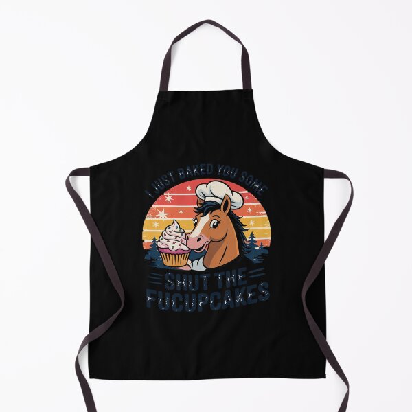 Item preview, I Just Baked You Some Shut The Fucupcake Horse Chef Cake  designed and sold by VerseFarm.