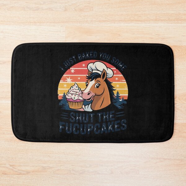 Item preview, I Just Baked You Some Shut The Fucupcake Horse Chef Cake  designed and sold by VerseFarm.