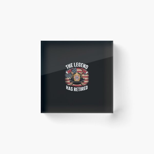 Item preview, Firefighter Legend Has Retired USA Flag Retirement Party Men designed and sold by Hofersofer.