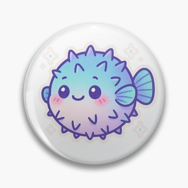 Item preview, Chibi Wholesome Pufferfish Stickers designed and sold by StickMint.