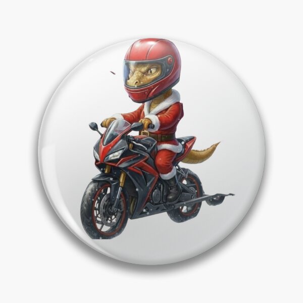 Item preview, Epic Dragon Santa on Motorcycle Art designed and sold by Soul Cipher.
