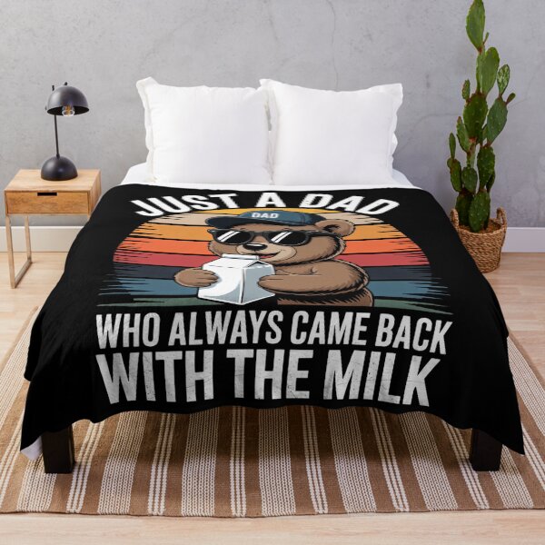 Item preview, Just a Dad Who Always Came Back With the Milk, Father's Day designed and sold by AsteriskDatBArt.