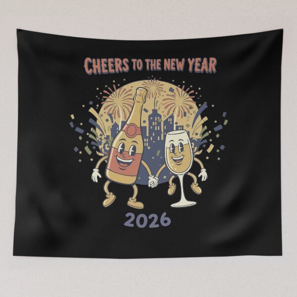 Item preview, Cheers To The New Year 2026 Celebration Fireworks designed and sold by LuminOrb.