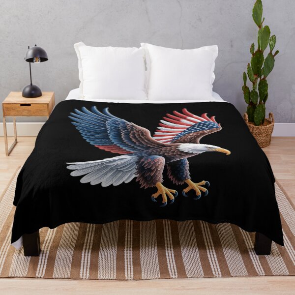 Item preview, American Flag Bald Eagle Patriotic Eagle 4th of July USA designed and sold by Voidbinder.