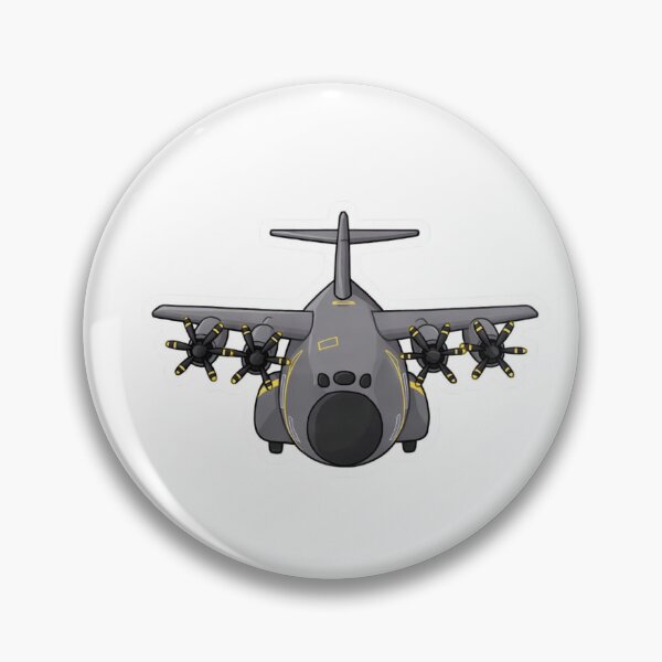 Item preview, A400M Atlas Front View Cartoon Aircraft designed and sold by Combat Skies.