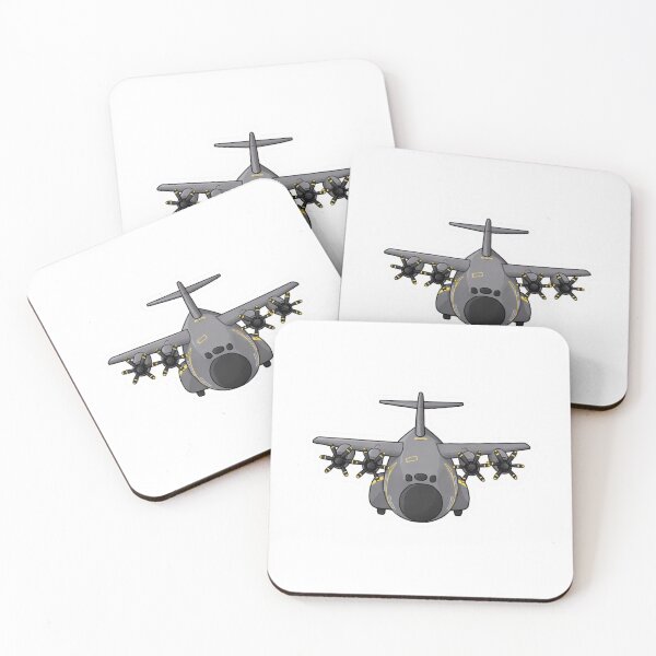 Item preview, A400M Atlas Front View Cartoon Aircraft designed and sold by Combat Skies.