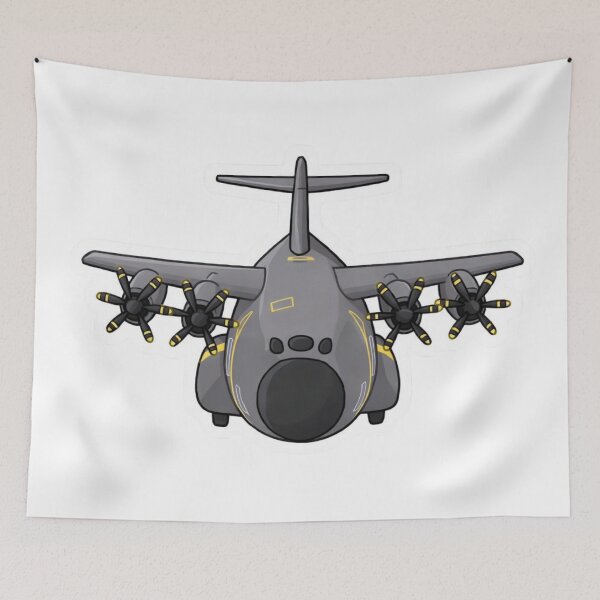 Item preview, A400M Atlas Front View Cartoon Aircraft designed and sold by Combat Skies.