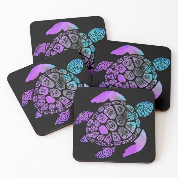 Item preview, Rainbow Watercolor Sea Turtle with Intricate Mandala Pattern Design designed and sold by zoughlal.