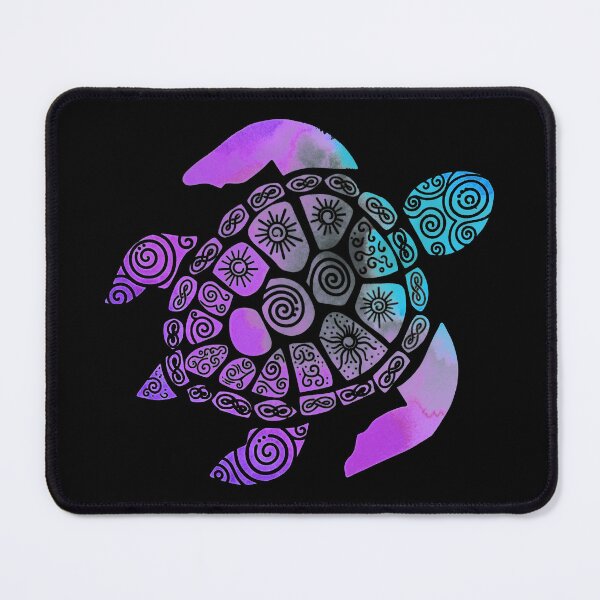 Item preview, Rainbow Watercolor Sea Turtle with Intricate Mandala Pattern Design designed and sold by zoughlal.