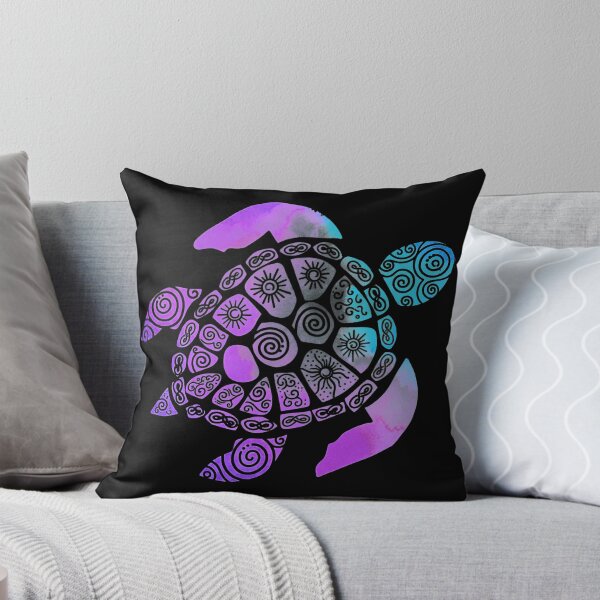 Item preview, Rainbow Watercolor Sea Turtle with Intricate Mandala Pattern Design designed and sold by zoughlal.