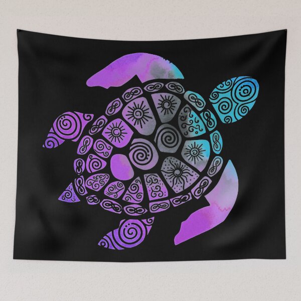 Item preview, Rainbow Watercolor Sea Turtle with Intricate Mandala Pattern Design designed and sold by zoughlal.