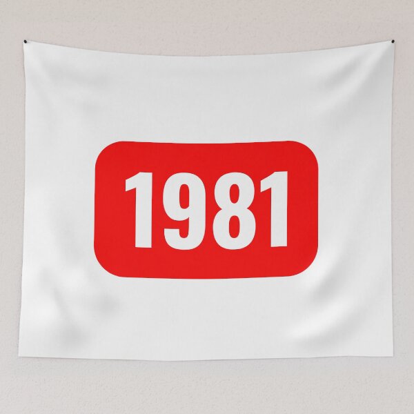 Item preview, 1981 Video Platform Style Logo – Vintage Birthday Gift designed and sold by GlobalBoom.