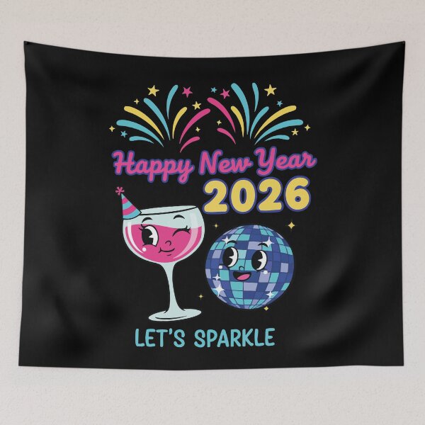 Item preview, Happy New Year 2026 Let's Sparkle designed and sold by LuminOrb.
