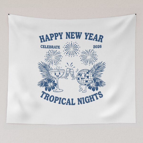Item preview, Happy New Year Tropical Nights 2026 Celebration designed and sold by LuminOrb.