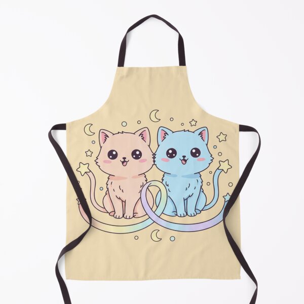 Item preview, Kawaii Cosmic Zodiac GEMINI: The Twin Star Cats designed and sold by SebastianSpace.