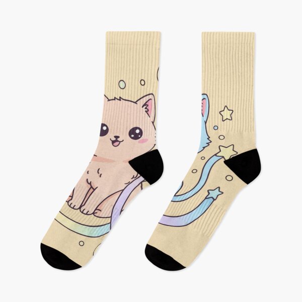 Item preview, Kawaii Cosmic Zodiac GEMINI: The Twin Star Cats designed and sold by SebastianSpace.