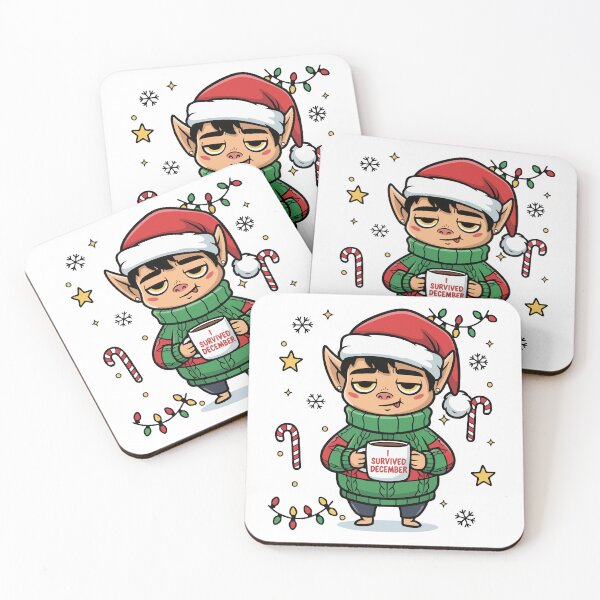Item preview, Funny Christmas Elf I Survived December designed and sold by graphicnew.